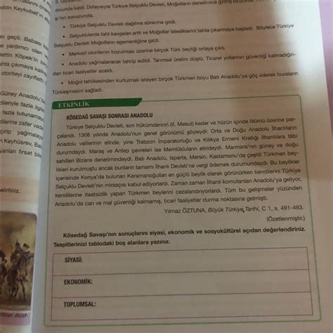 10 sınıf tarih kitabı 90 sayfa cevapları